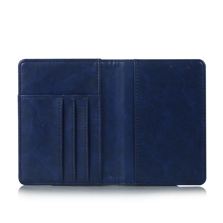 wholesale PU leather blank passport cover case custom printed passport  holder bag multi-function wallet passport covers