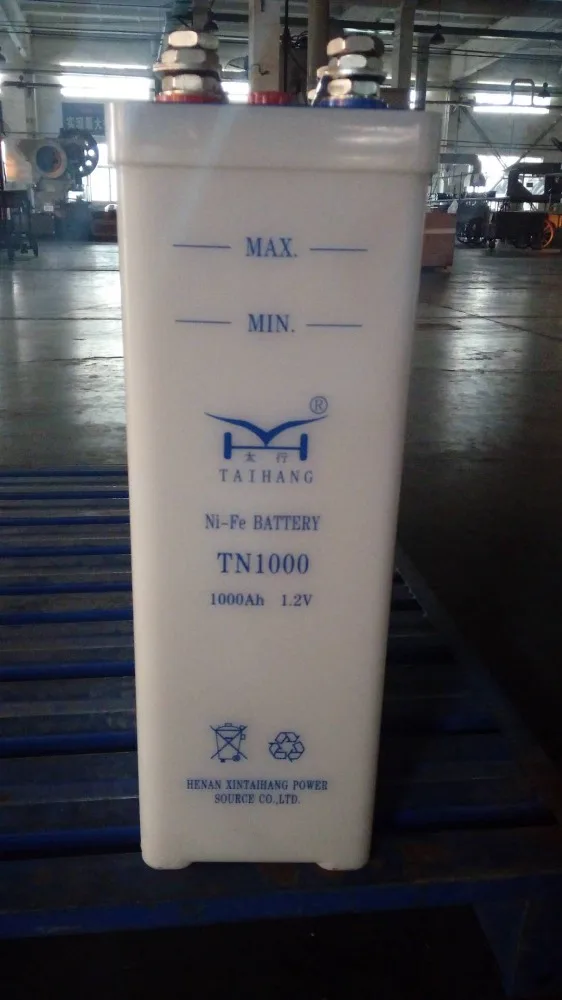 2018 hot sale nickel iron battery china 24v 48v 1000ah nife battery for solar