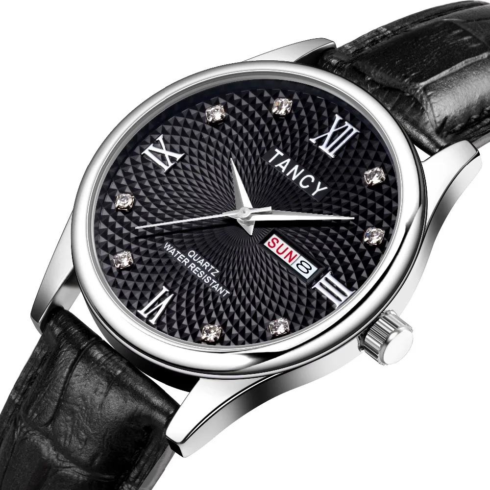 Low moq wholesale custom quartz watches bezel japan movt luxury watches men