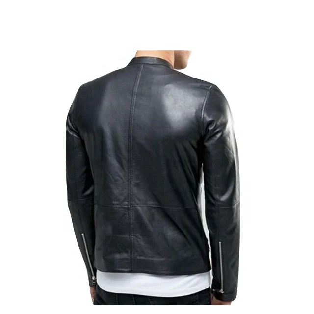High Quality Chinese Wholesale Classic Black Pure Leather Jackets For Men Leather Jackets For Men