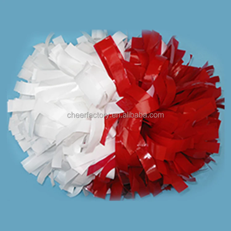 Competitive price China Manufacture cheap tinsel plastic cheer item handle pom poms