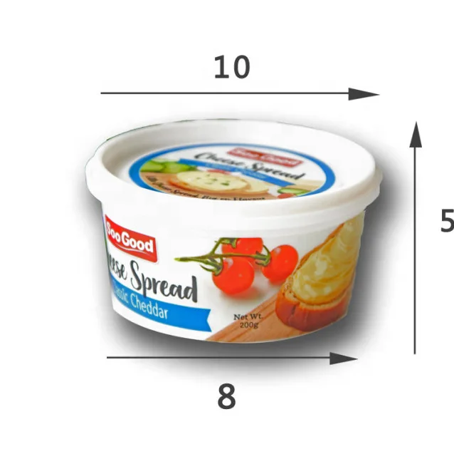 200 ml plastic barrel for chocolate jam food grade jam plastic barrel