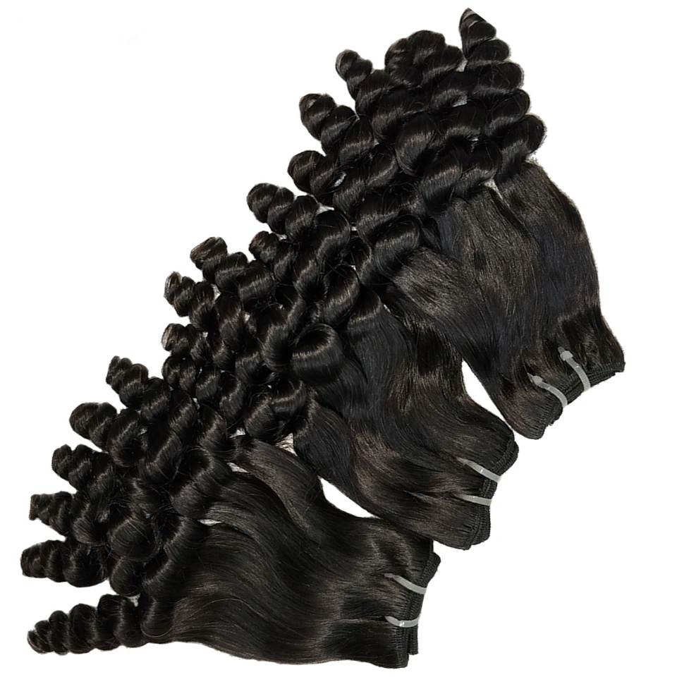 2021 Hot Selling Wholesale Double Drawn Fumi Curl Grade Virgin Hair In Nigeria