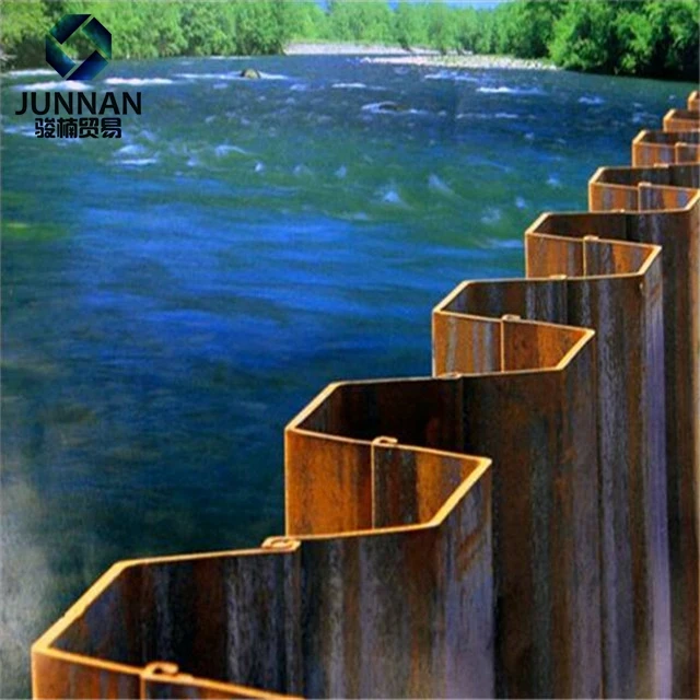 hebei jinxi 12m metal 11.8m small pile driving machine / second hand z type used sheet pile