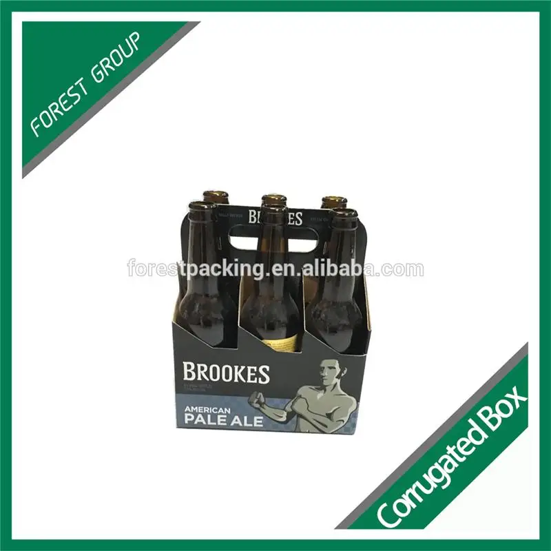 Оптовая продажа гофрированной бумаги 4C офсетной печати 6 упак. пива держатель Box