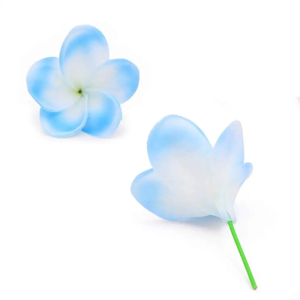 PU Real Touch Lifelike Artificial Plumeria Frangipani Flowers Bouquets Wedding Home Party Decoration