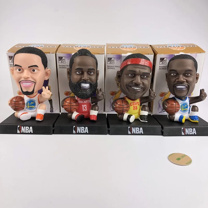 Aibaba hot sale PVC 10cm NBA player James  Harden Curry Durant action figure toys