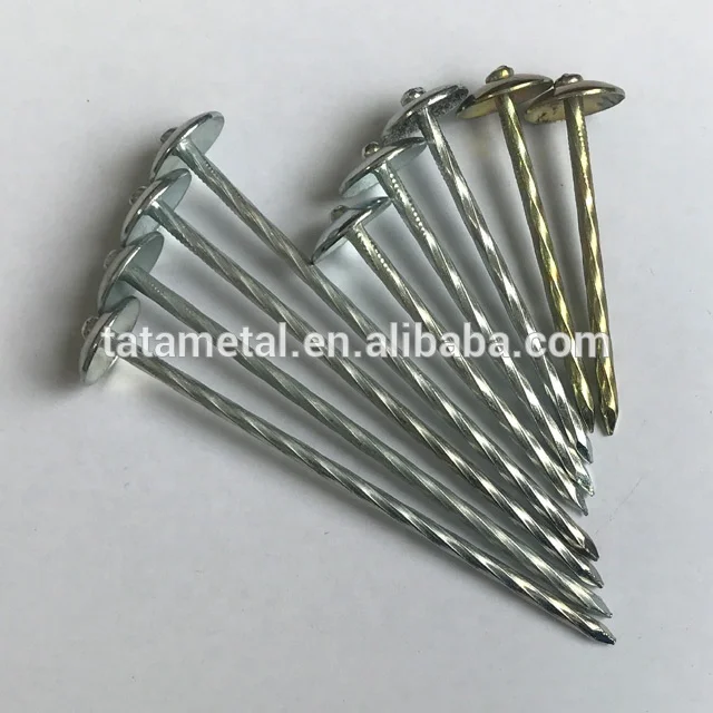 Кровельные гвозди с витой головкой