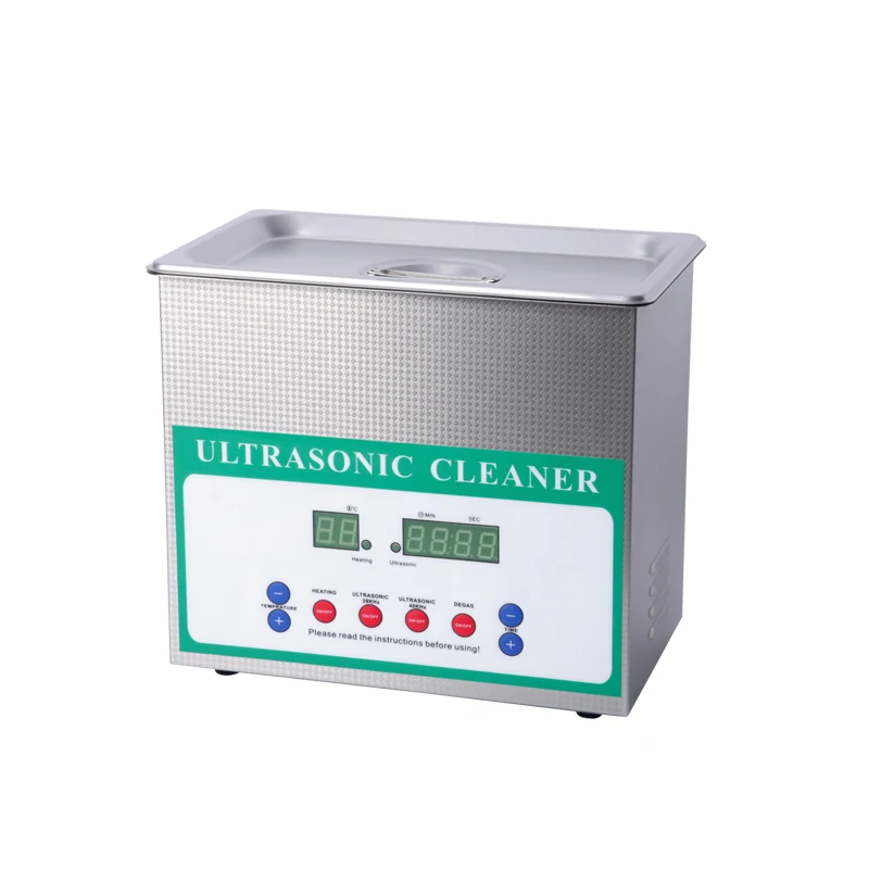 6L Ultrasonic Jewelry Bracelet Cleaner Side Sinobakr with Basket Stainless Steel Digital Display Down 330x180x330mm BK-240E