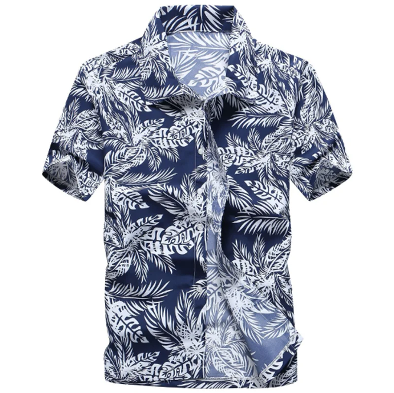 Hot- Sale Summer Man Printed Shirt Beach Hawaiian Shirt Wholesale