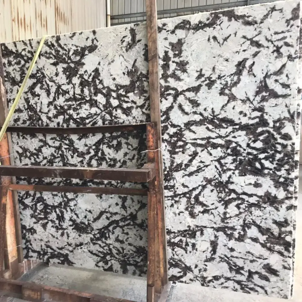 Snow mountain silver fox marble backlit translucent wall fiberglass honeycomb panels