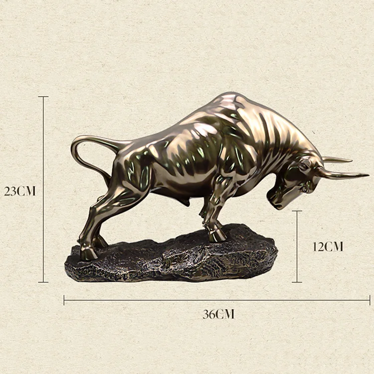 Top Collection Wall Street Bullfight Bull Statue Figure Scupture