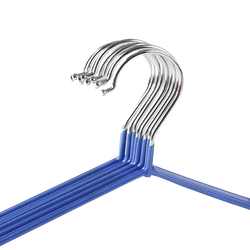LM1069  Hot Sale PVC Coated Non Slip Metal Clothes Hanger Cheap cabide