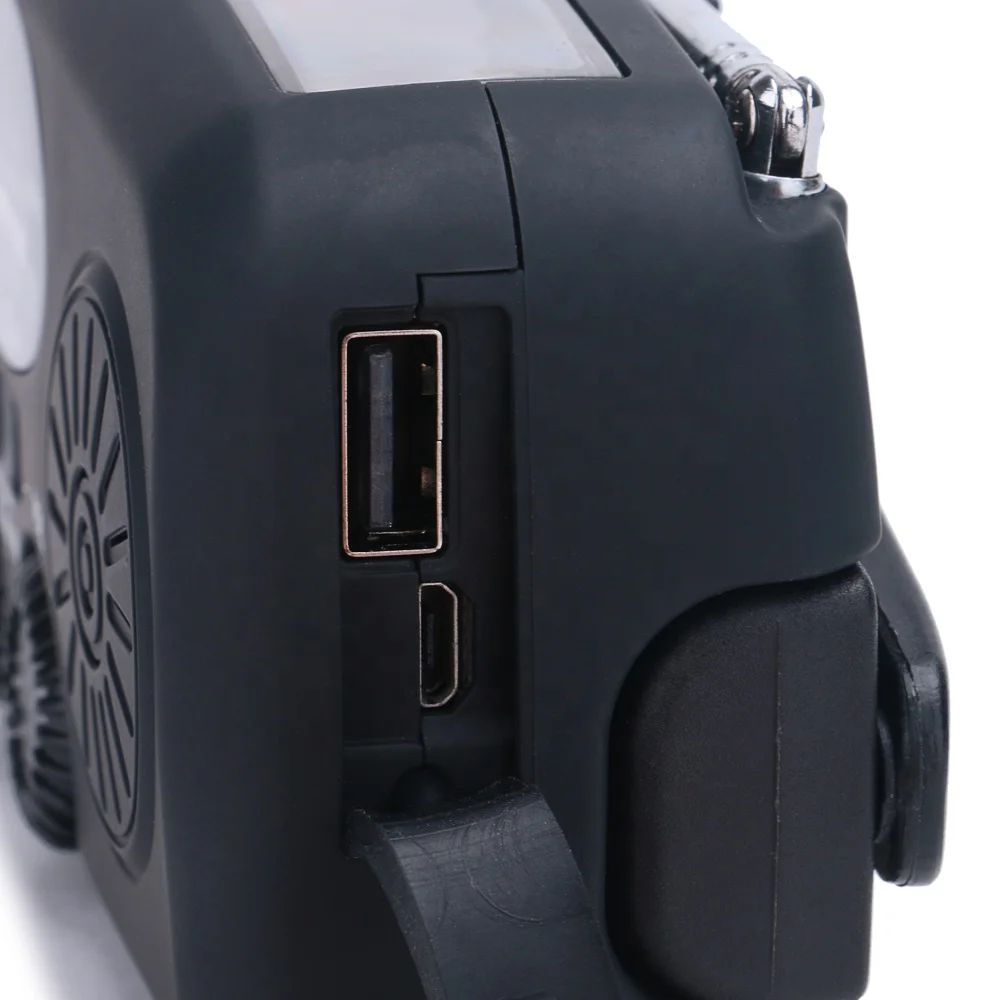 Portable mini hand crank Emergency Solar Survival radio