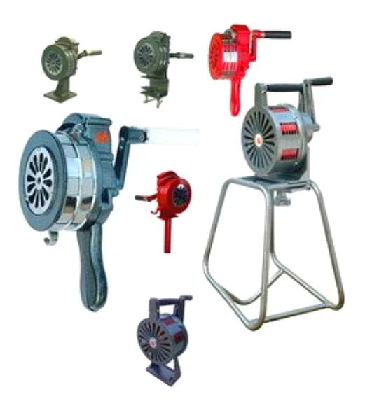 LK120 large hand operated air-raid siren