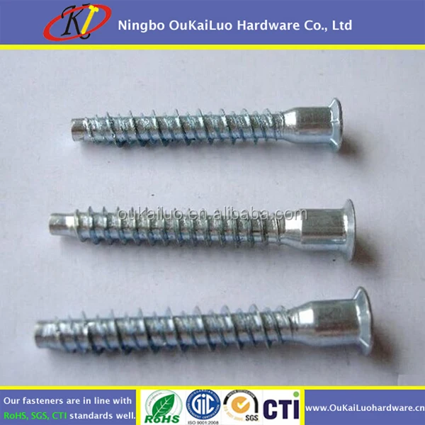 Furniture assembly screw / confirmat screw/ cabinet screw for beds