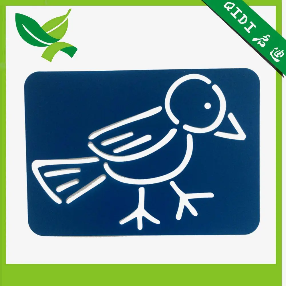 Пластиковый трафарет для рисования животных с набором трафаретов для рисования в виде птицы и рыбы