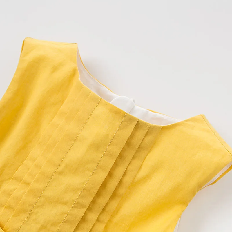 DBM10561 DAVE BELLA summer baby girl princess clothes children birthday party wedding dress with bows boutique dandelion dresses