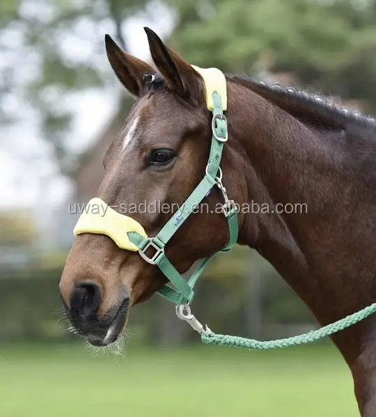 
Horse Halter And Lead W Fakefur 