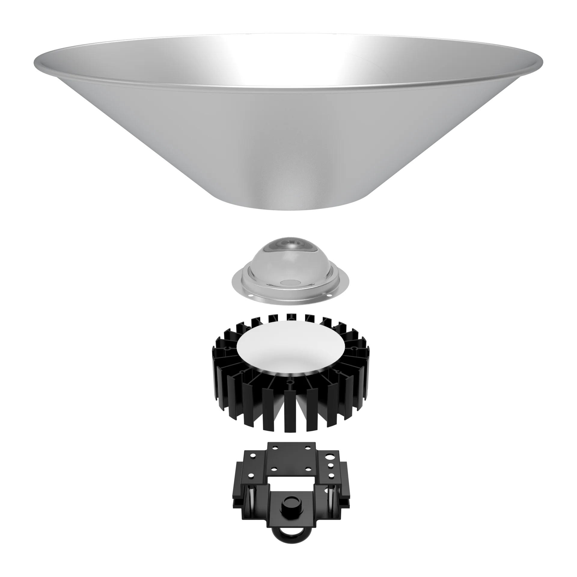 
High quality die cast aluminum housing listed industrial 40~50W led high bay light 
