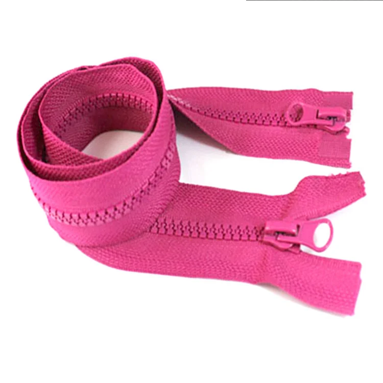 CHENGDA Cheap Price Custom Product Long Chain Durable Auto Lock Plastic Teeth Resin Zip Zipper