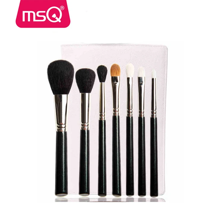 MSQ 7pcs high quality animal hair copper ferrule brush