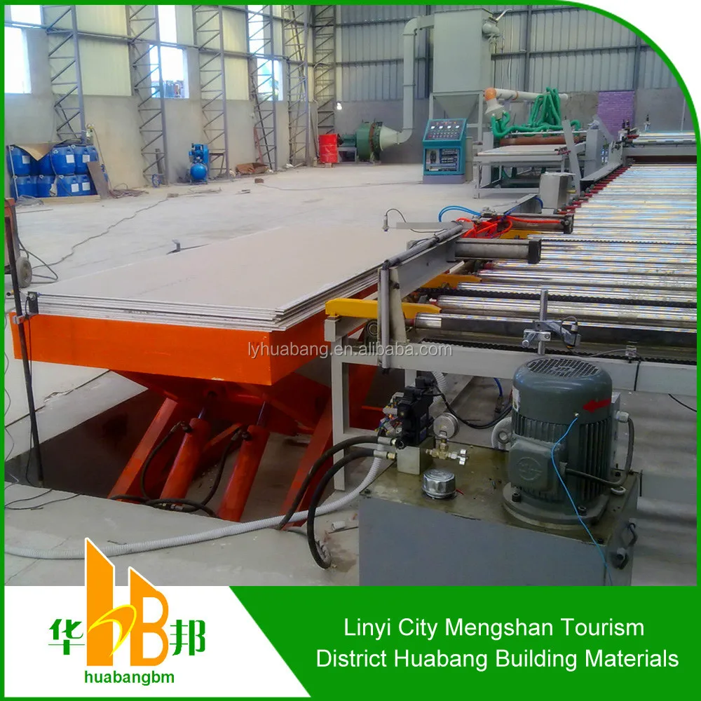Low price and high quality level gypsum ceiling board making machine