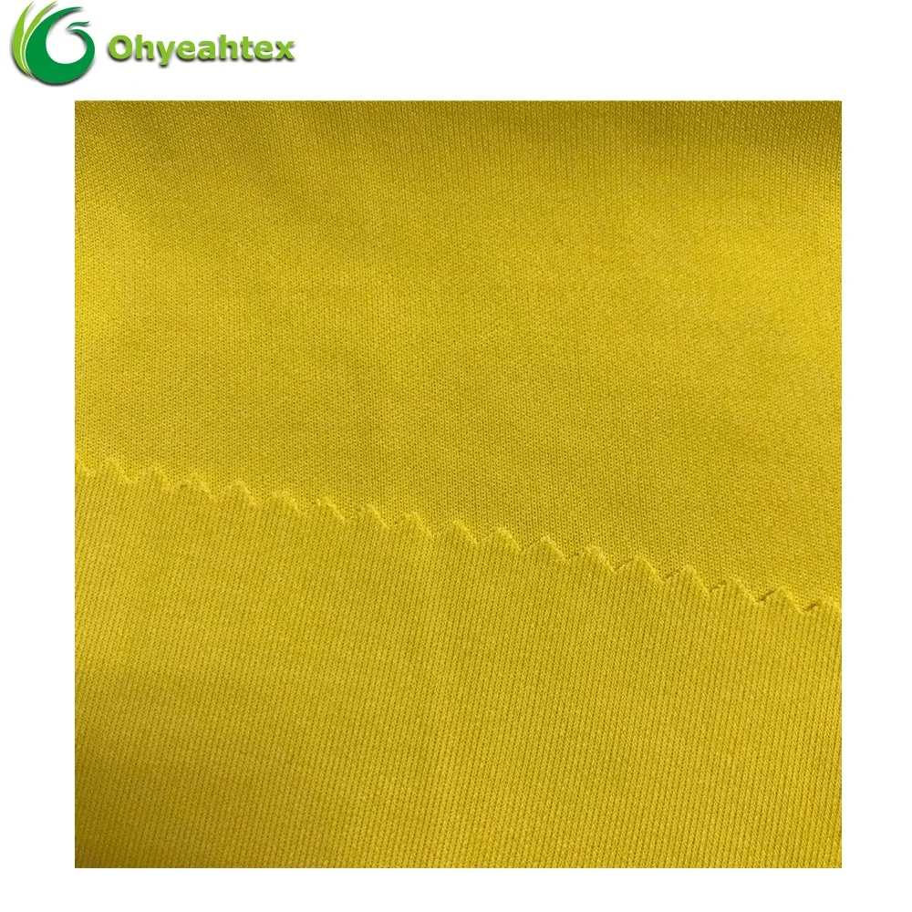 Knit Viscose Interlock 92 Rayon 8 Spandex Fabric For Garment