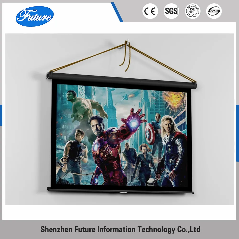 50 Inch Projection Screen 16:9 Portable Tabletop Matte White Foldable Table Projector Screen For Business Travel Cinema