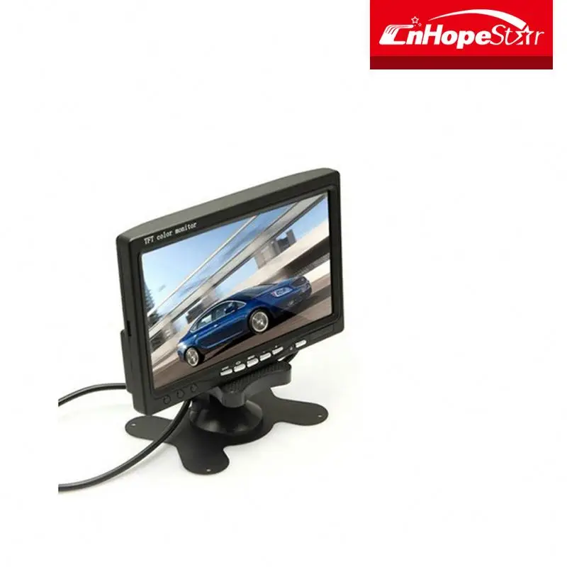 TV 16:9 7 inch ultra-thin TFT LCD color car monitor with 2av