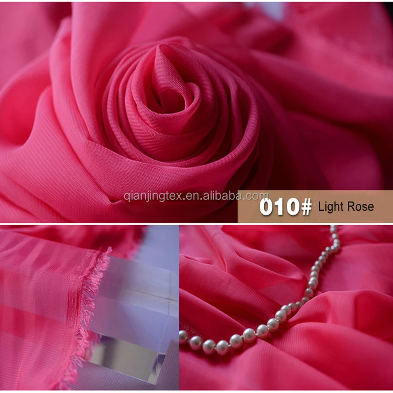 Wholesale wedding fabric 100% polyester white color