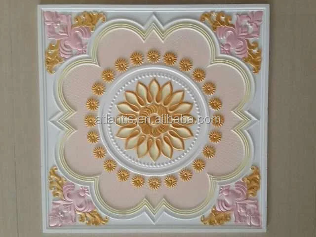 
Wholesale Pvc Facing Artistic Cheap Polystyrene Decorative Ceiling Tiles 