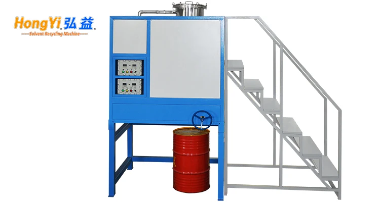 Explosion proof used solvent recycling equipment