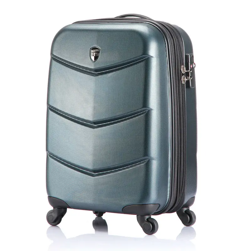 100% polycarbonate airport luggage smart trolley with full aluminum trolley