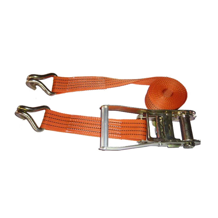 Direct manufacturer double j hook ratchet tie down lashing strap cargo straps
