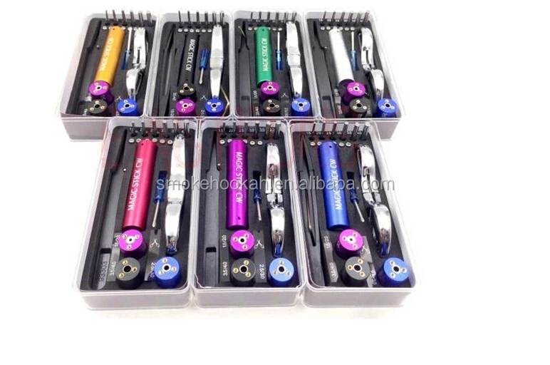 wholesale new Magic stick CW Coil Jig 6 in 1 E cigarette tool kit Rebuildable RDA tool kit