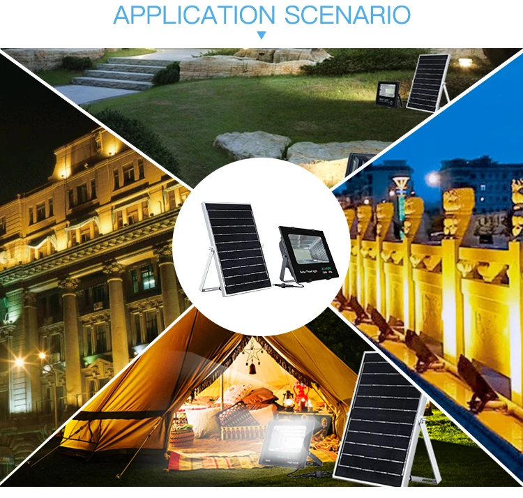 LAP Smd Dimmable Outdoor Anti Glare Mobile 40w 60w 100w 200w 300w Solar Led Floodlight for Tennis Court Garden