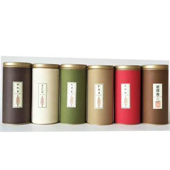 New Design Wholesale Custom Recyclable Cheap Tube Paper Can For Tea Packing Food Packing