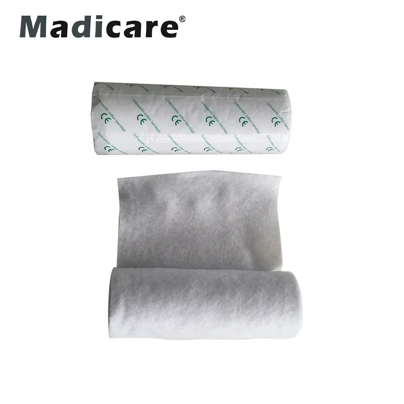 Orthopaedic medical fracture pop under cotton viscose synthetic Polyester plaster of paris roll Bandage Pad casting plaster