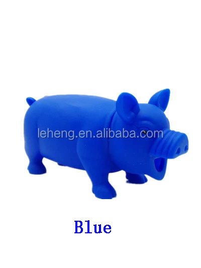 hot sale toys plastic colorful medium size squeeze scream pig animal toy for kinds
