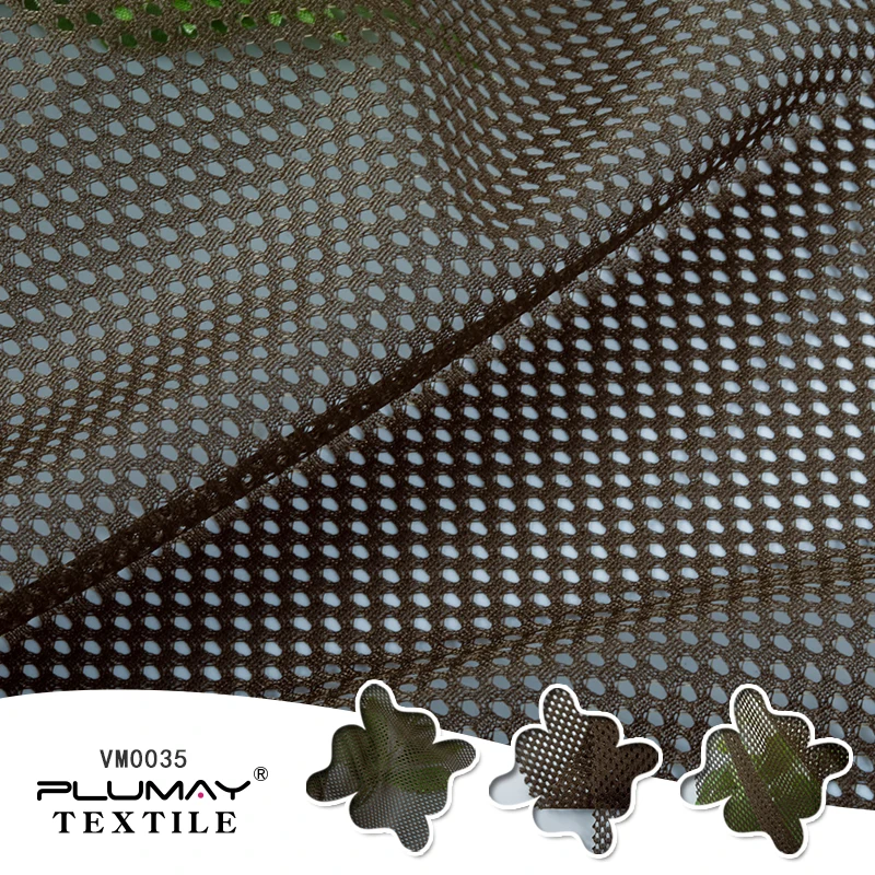 classic sport clothes lining mesh fabric high quality polyester Inelastic fabric plain dyed multifunction sewing fabric