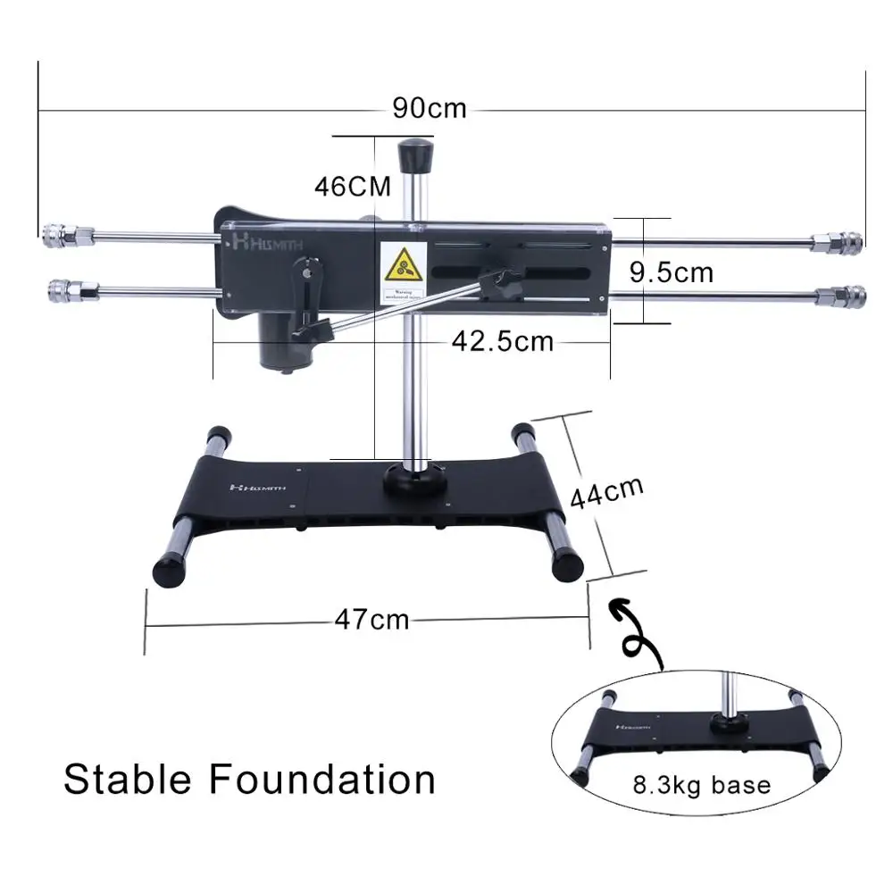 
Hismith Quadruple Penetration Auto Sex Machine App Controlled With Remote- KlicLok Connector Distance Love Machine 