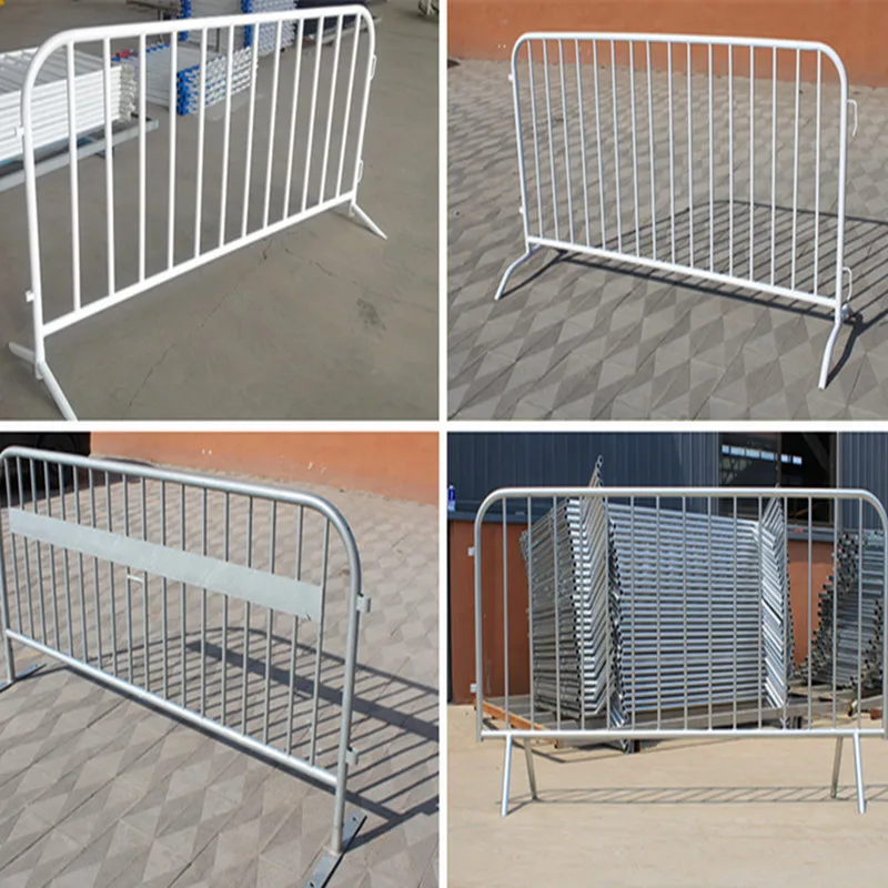 Galvanized crowd control barrier event fence with movable feature pedestrian using powder coated