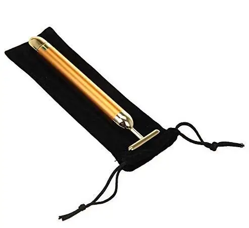 Wholesale 24k Gold Skin Care Face Massager 3D Roller Electric Sonic Depuffer Energy Beauty Bar with Package Combination