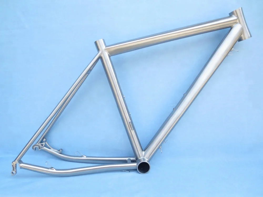 Cheap wholesale titanium  road  bike  700C newest titanium road bike frame with internal cable routing  OEM  manufacturer