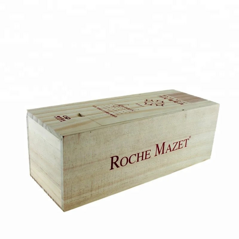 Подарочная деревянная коробка для вина с раздвижной крышкой