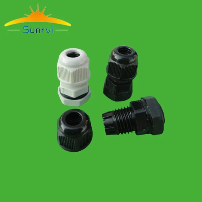 High Quality IP68  Plastic Cable Gland 2.5-6MM Waterproof Nylon Cable Gland with Waterproof Gasket cable sleeve M10