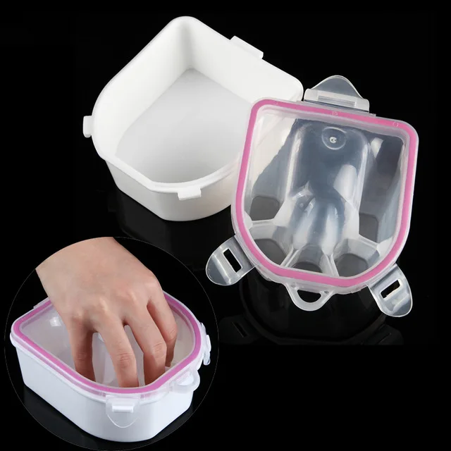 Double Layer Thickening Foam Hand Manicure Bowl Finger Tips Soaker Remover Treatment nails supplies for Nail Treatment