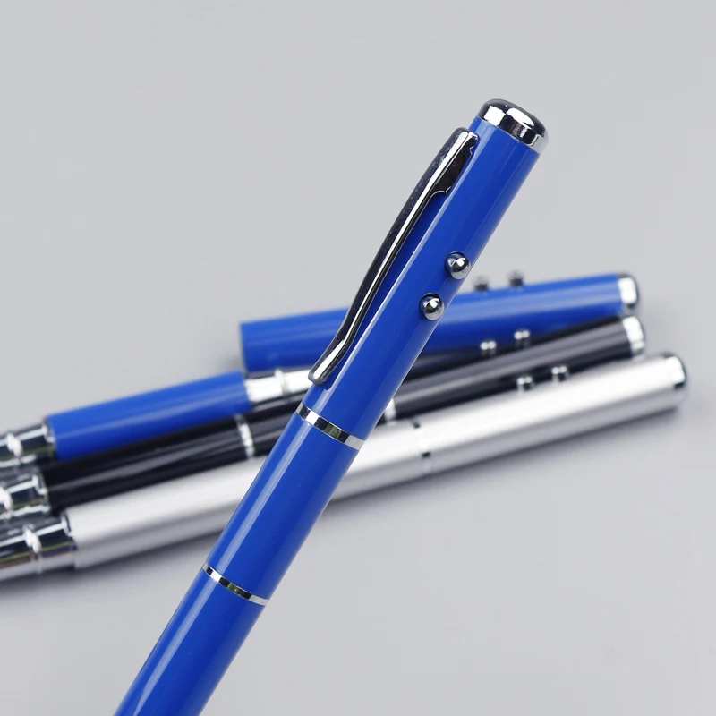 Multi function stylus pen 3 in1 metal pen with LED metal multifunction pen