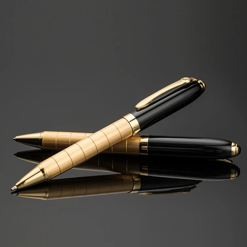 new luxury gift gold pen half gold pengrid pen golden Plating Pen